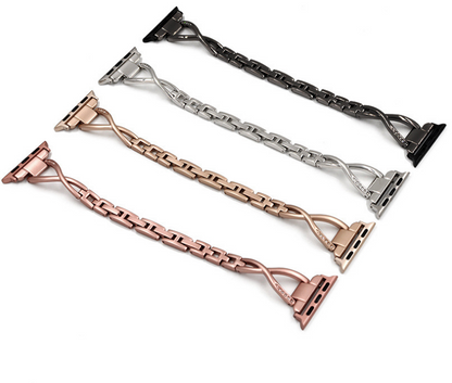 Diamond X-Type Steel Apple Watch Strap