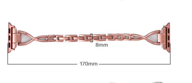 Diamond X-Type Steel Apple Watch Strap